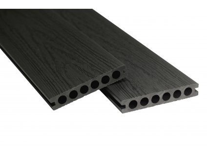 WPC-Terrassendielen, dunkelgrau, 2200 x 138 x 23 mm, Coextrusion