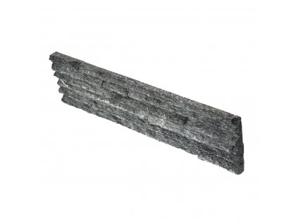 Steinverkleidung, Schwarzer Quarzit, 15 x 60 cm, Stärke 2–3,5 cm, BL007 – MUSTER