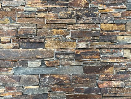 Steinverkleidung, rustikaler Schiefer, 15 x 60 cm, Stärke 2,5–3,5 cm, BL022, Verpackung