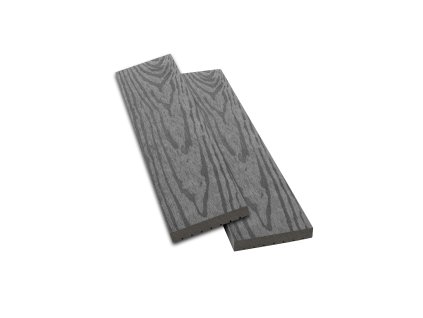 WPC-Zaun, grau, 1500x72x12 mm, geprägt