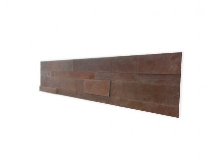 ALFIstick ® - 3D samolepicí kamenný obklad se železným povrchem, hnědý, ESP016 VZOREK