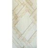 Vliestapete 0,53 x 10 m, 3D-geometrisches Muster S20512_2, beige mit goldenen Details