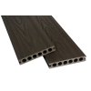 WPC-Terrassendielen, dunkelbraun, 2200 x 138 x 23 mm, Coextrusion