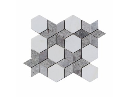 Kamenná mozaika z mramoru, Hviezda ocean vein, 30,5x24,7x0,9 cm, NH203, Kus