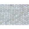 Kamenná mozaika z mramoru, Hexagon milky white, 30,7x30,5x0,9 cm, NH204, Kus, II. Akosť