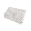 Kamenná mozaika z mramoru, Hexagon milky white, 30,7x30,5x0,9 cm, NH204, Kus, II. Akosť