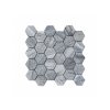 Kamenná mozaika z mramoru, Hexagon silver grey, 30,7x30,5x0,9 cm, NH205, Kus, II. Akosť