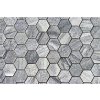 Kamenná mozaika z mramoru, Hexagon silver grey, 30,7x30,5x0,9 cm, NH205, Kus, II. Akosť