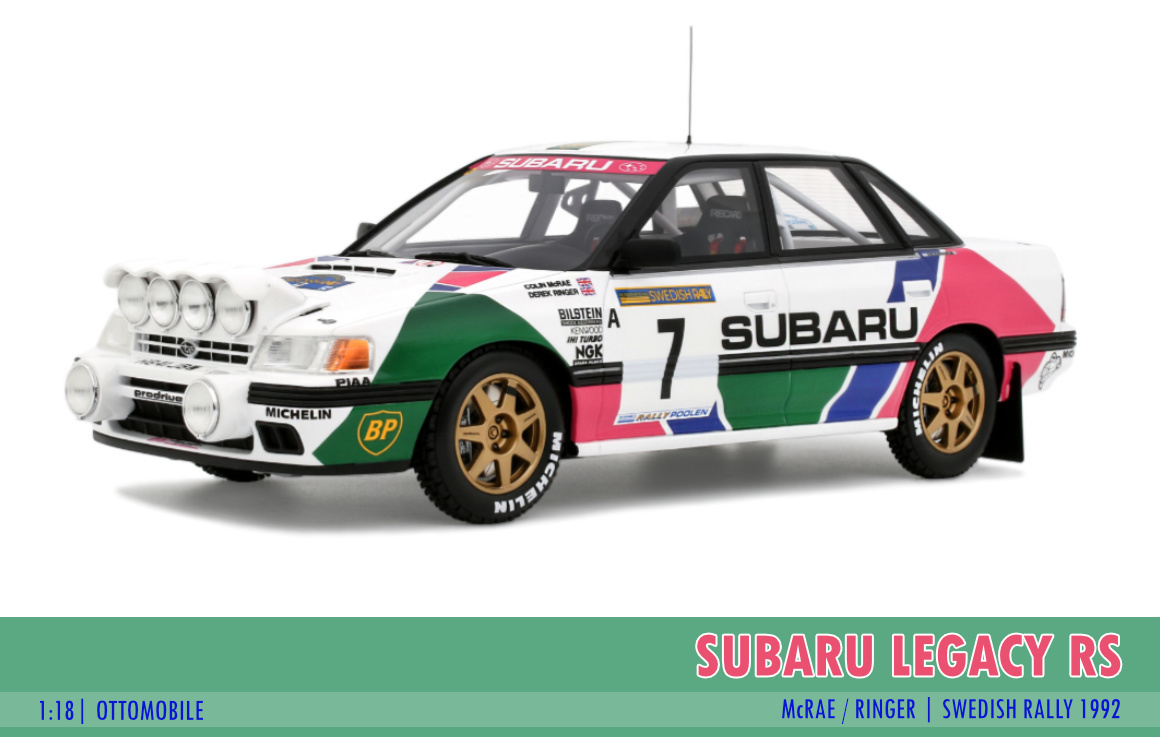 Subaru Legacy RS, Swedish Rally 1992, 1:18 OttOmobile