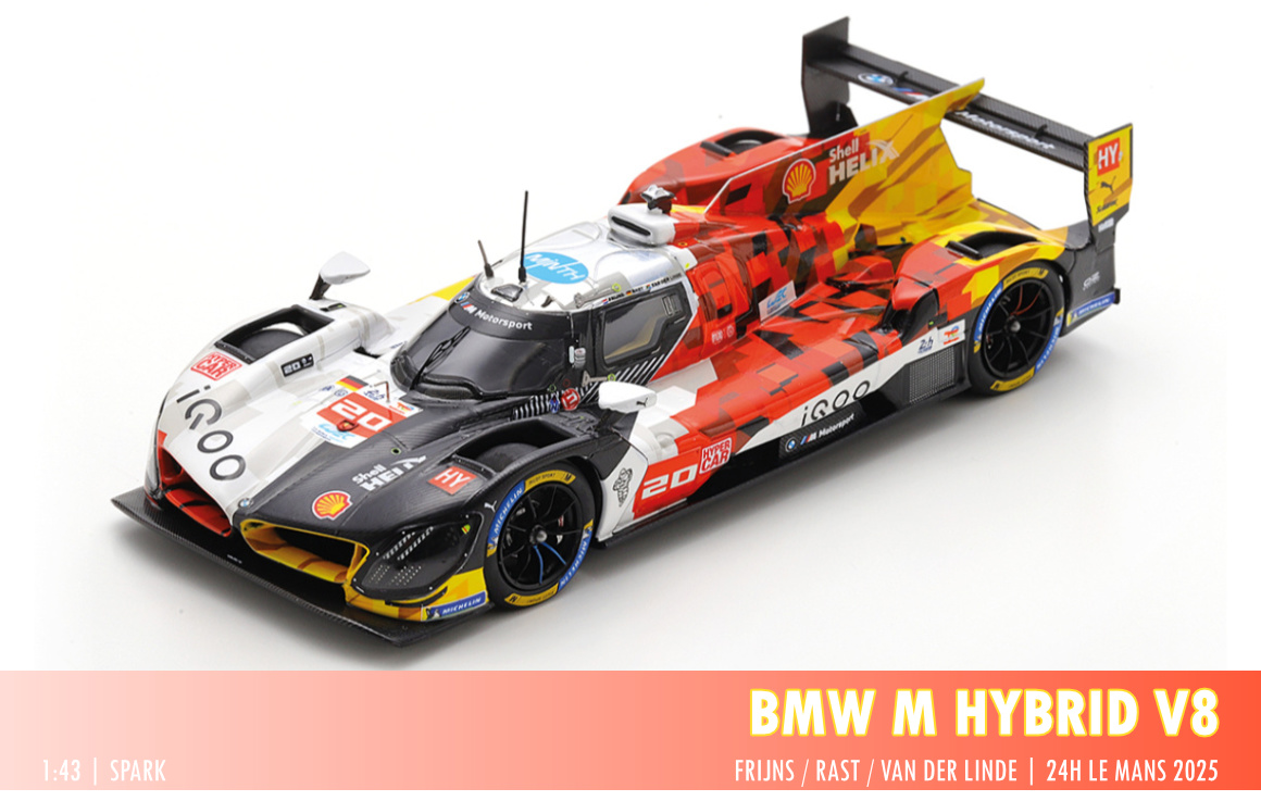 BMW M Hybrid V8, 24h Le Mans 2025, 1:43 Spark