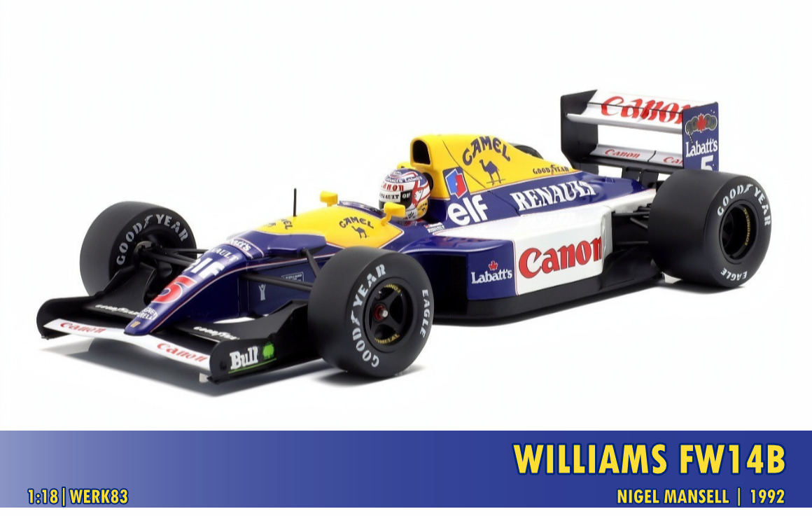 Williams FW14B, 1992, 1:18 Werk83