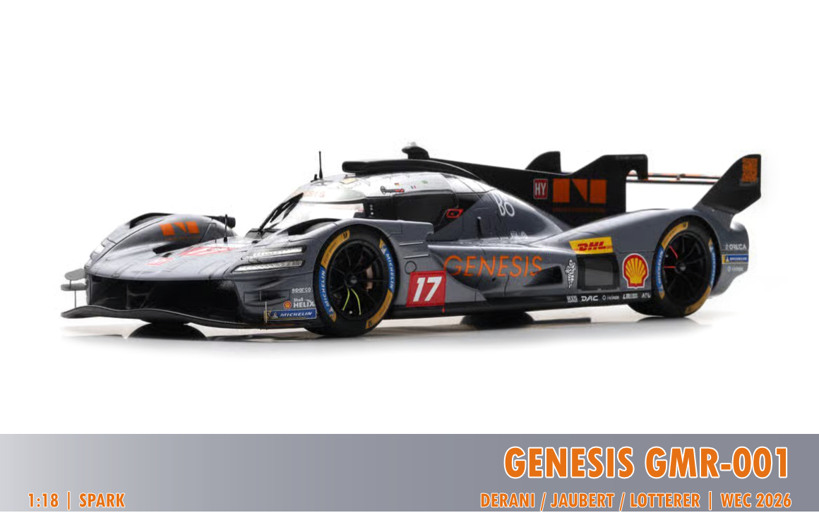 Genesis GMR-001, WEC 2026, 1:18 Spark