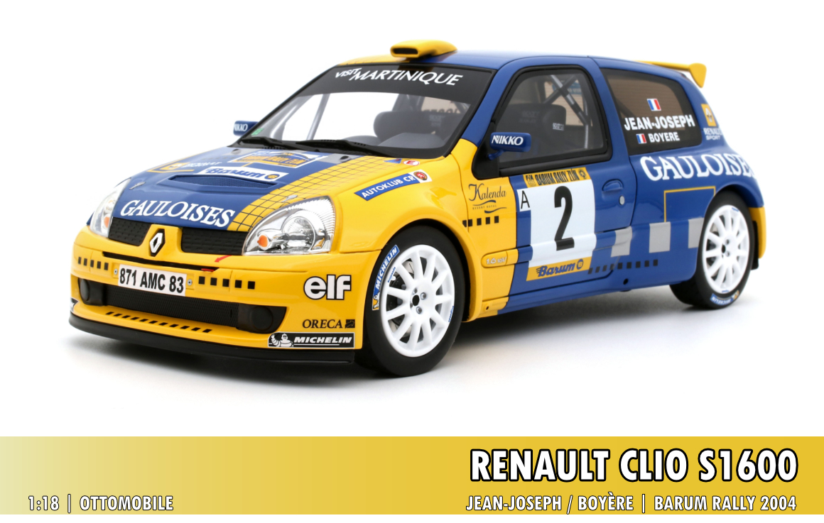 Renault Clio S1600, Barum Rally 2004, 1:18 OttOmobile