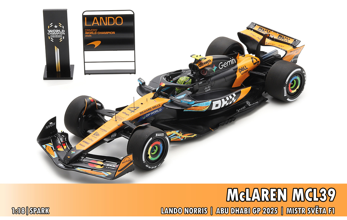 McLaren MCL39, Lando Norris, Abu Dhabi GP 2025, 1:18 Spark