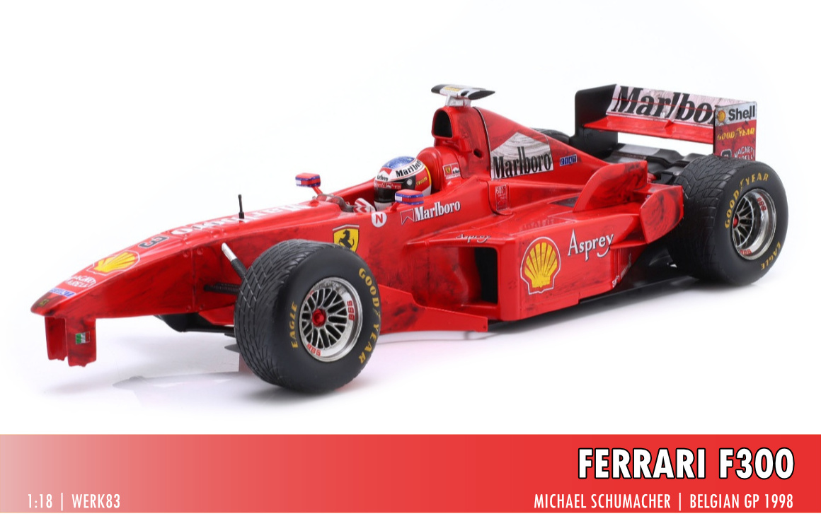 Ferrari F300, Schumacher, Belgian GP 1998, 1:18 Werk83