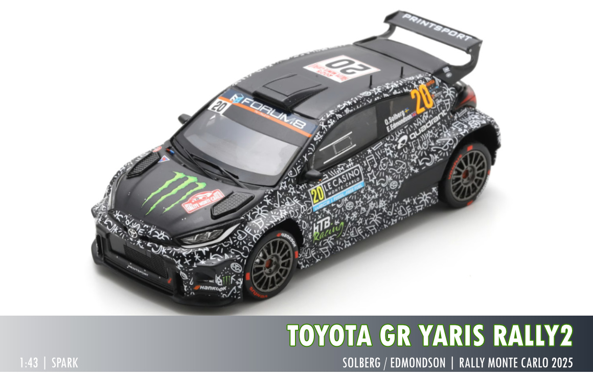 Toyota GR Yaris Rally2, Rally Monte Carlo 2025, 1:43 Spark