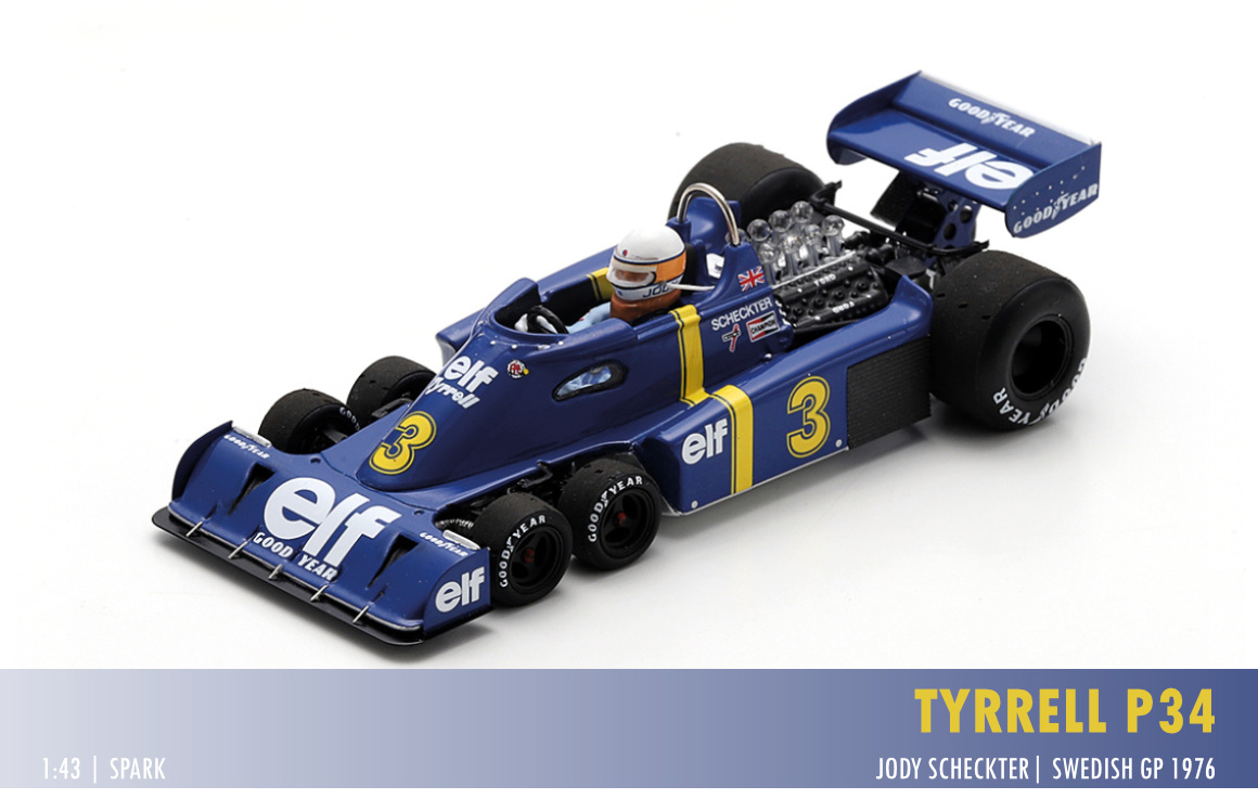 Tyrrell P34 #3, Swedish GP 1976, 1:43 Spark