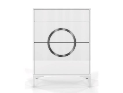 10342 12 skrinka dancan eveline 94 cm 3 zasuvky bila