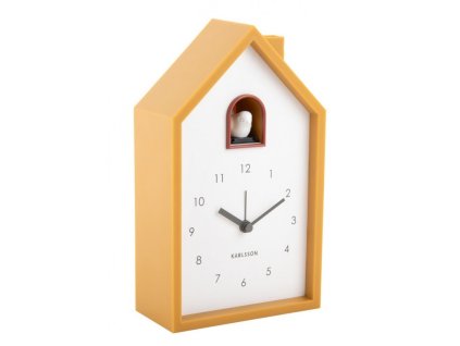 11185 5 stolni budik kukackovy modern cuckoo karlsson zluty