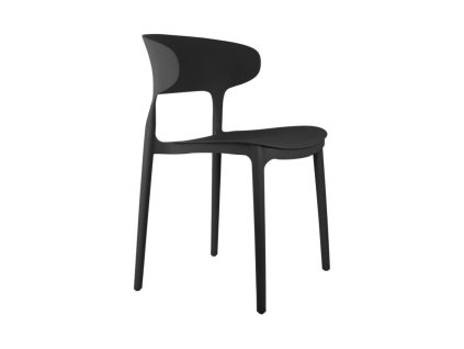 11497 5 jidelni zidle fain leitmotiv vyska 75 cm plast cerny