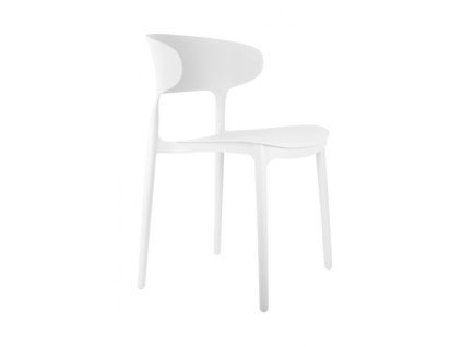 11509 5 jidelni zidle fain leitmotiv vyska 75 cm plast bily