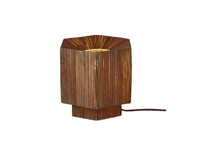 12220 8 stolni lampa panama s sestihran vyska 26 cm it s about romi rafie a kov hneda