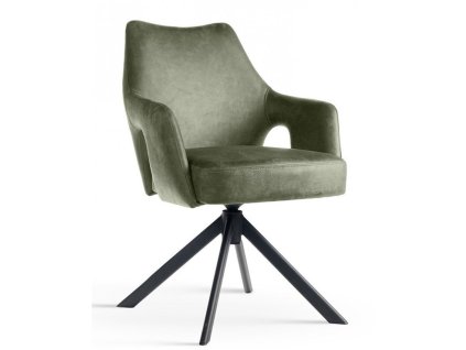 12802 1 jidelni zidle otocna vesper atr calounena zelena