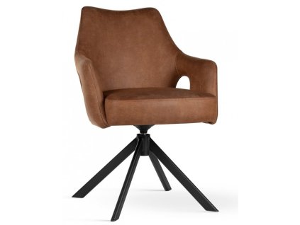 12811 4 jidelni zidle otocna vesper atr calounena hneda camel