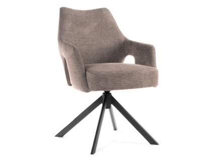 12820 1 jidelni zidle otocna vesper atr calounena svetle hneda truffle