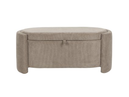 Lavice MIRO WLL 108x44 cm, polyester a MDF, šedá
