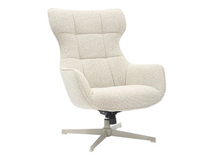Křeslo otočné TURIN House Nordic, polyester, krémové