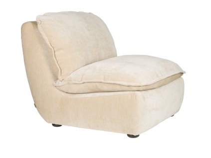 Křeslo RADLEY Dutchbone, polyester, béžové