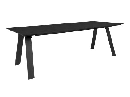 Zahradní jídelní stůl TORONTO House Nordic, 220x100 cm, kov a plast, černý