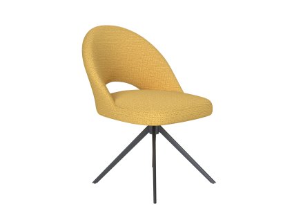 Mick Ochre Metal swivel Chair 1000512 01