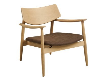 Křeslo OLVERA House Nordic, dřevo, potah polyester, přírodní/hnědá