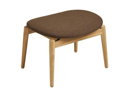 Podnožka OLVERA House Nordic, dřevo, potah polyester, přírodní/hnědá