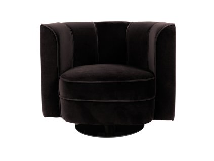 Křeslo Lounge FLOWER Dutchbone, černé