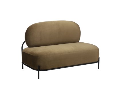 Pohovka dvoumístná POLLY WLL 125 cm, polyester, mechová zelená