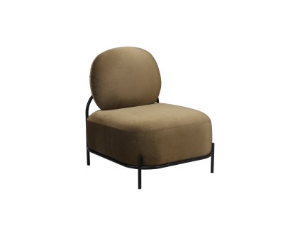 Křeslo POLLY WLL 77 cm, polyester, mechové zelené