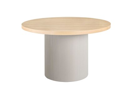Jídelní stůl kulatý SOLVA House Nordic, Ø120 cm, barva přírodní/písková
