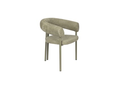 Jídelní křeslo HEELS Zuiver, kov a polyester, zelené