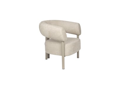 Křeslo HEELS Zuiver, kov a polyester, béžové