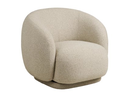 Lounge křeslo otočné HAWKES House Nordic, polyester, pískové
