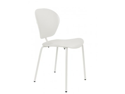 1192 10 zidle ocean zuiver plast v barve kokosoveho mleka