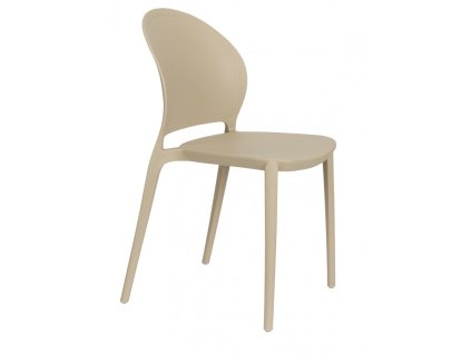 1402 12 zahradni plastova jidelni zidle sjoerd wll polypropylen bezova