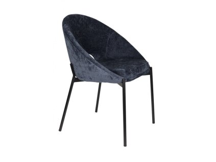 1471 10 jidelni zidle dando wll kov a polyester tmave seda