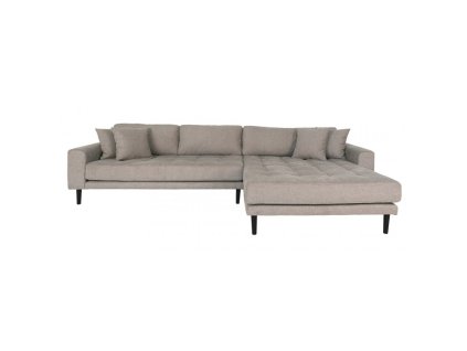 2056 4 rohova pohovka lido 290 cm polyester sedy pravy roh
