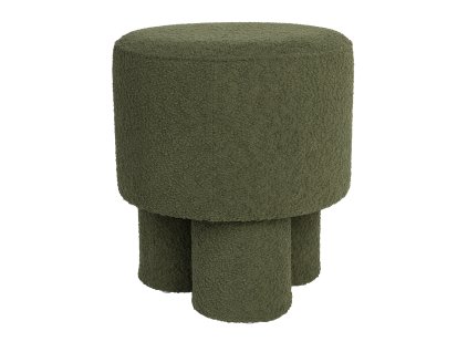 Stolička MARCOS WLL  Ø40 cm, bouclé zelené