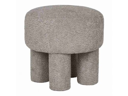 2707 6 puf canberra 43 cm house nordic polyester svetle sedy