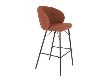 2860 11 barova zidle joa wll 100 cm calounena kovova hneda